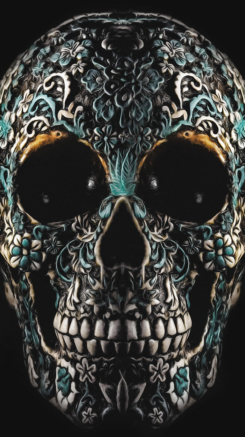 HD trippy skull wallpapers | Peakpx