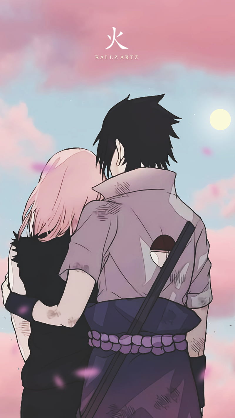 Sasuke Sakura, aesthetic, anime, couple, love, manga, sky, uchiha, HD phone  wallpaper | Peakpx