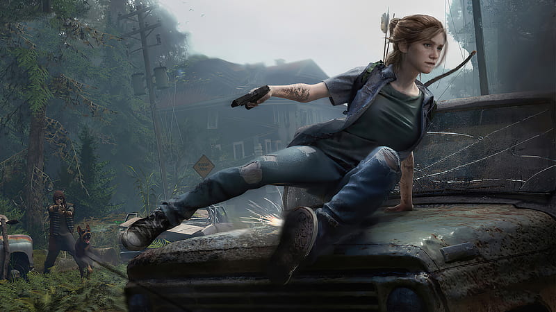 The last of us part 2 fun wallpaper - Ellie vs Жигули /Lada by