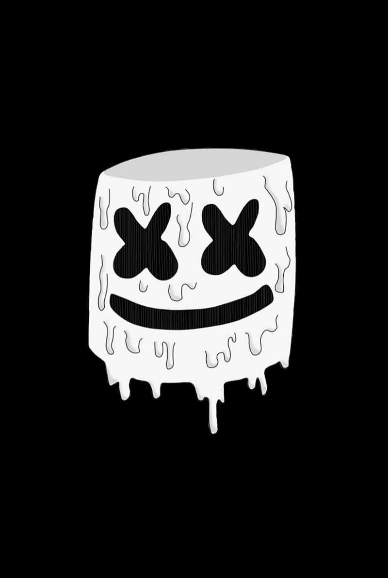 3840x2160px 4k Free Download Marshmello Marshmallow Singer Black