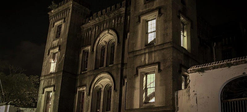 Charleston House And Jail, Scary, House, Charleston, Jail, dark, HD wallpaper