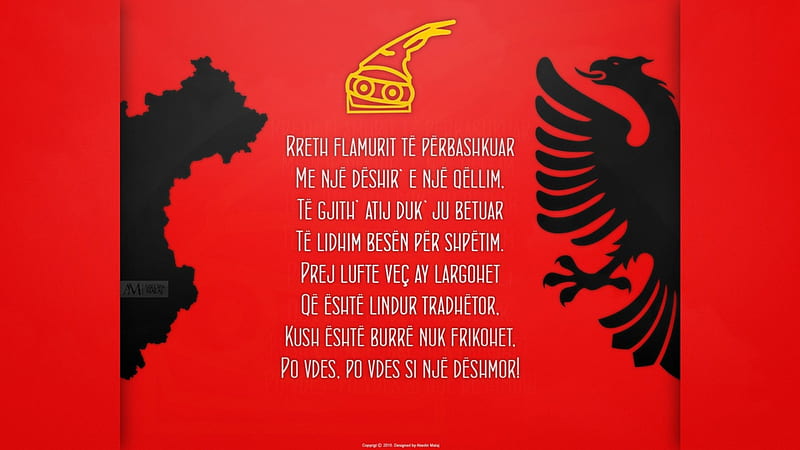 Hymni Kombetar Shqiptar Albania , flamuri, kosova, kuqezi, albania, HD wallpaper
