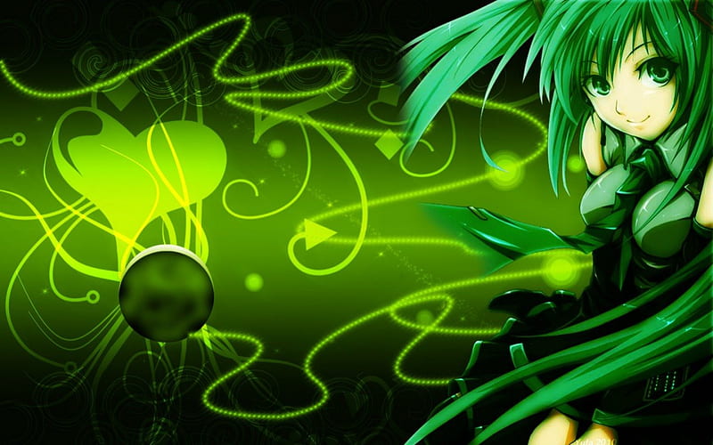Green Anime Wallpapers  Wallpaper Cave