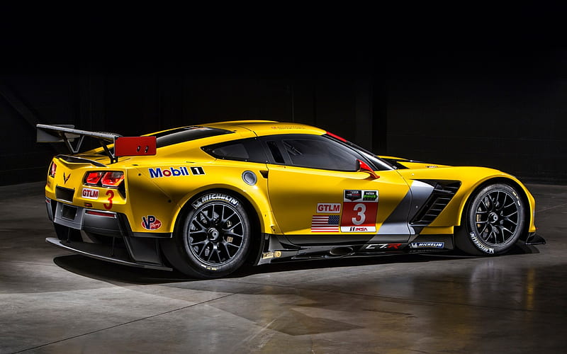 2014 Chevrolet Corvette C7R, carros, side view, corvette, vehicles