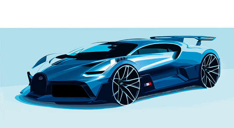 2019 Bugatti Divo - Design Sketch , car, HD wallpaper
