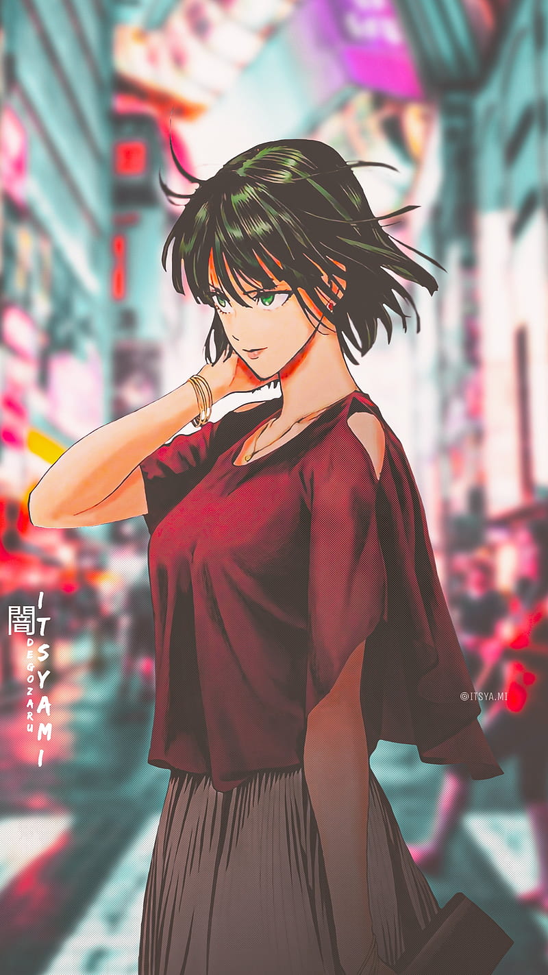 Fubuki, one punch man, magenta, anime girl, cool, saitama, opm, Android,  genos, HD phone wallpaper | Peakpx