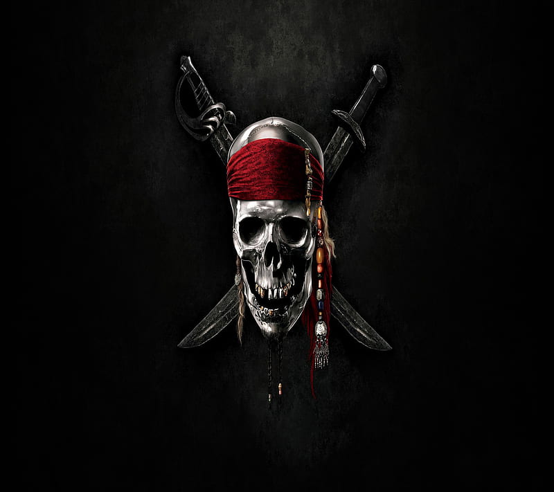 Pirate Skull, pirate, skull, HD wallpaper