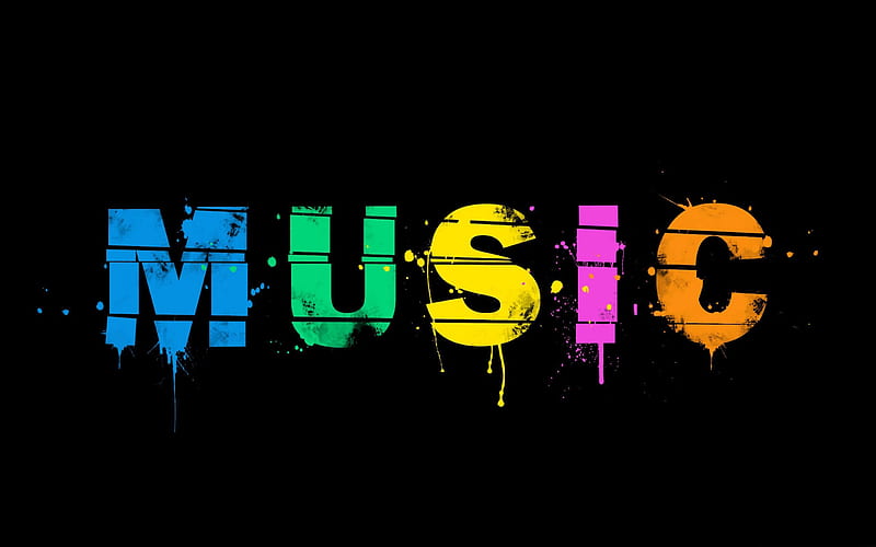 music, colorful characters, grunge music, HD wallpaper