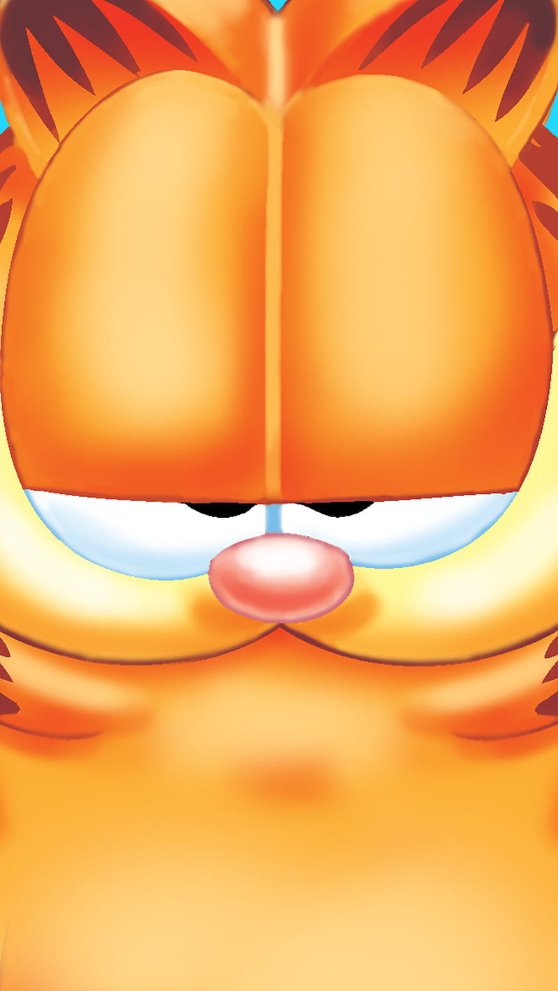 BIG FACE, Garfield, airbrush, attitude, cat, comics, cool, katt, orange, pus, sassy, smug, HD phone wallpaper