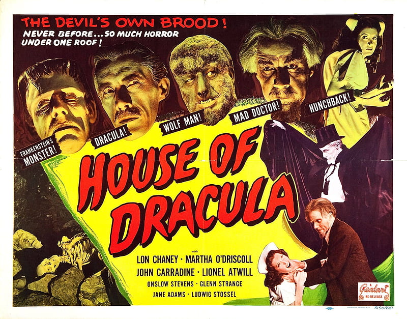 house of dracula, werewolf, house, dracula, frankenstein, HD wallpaper