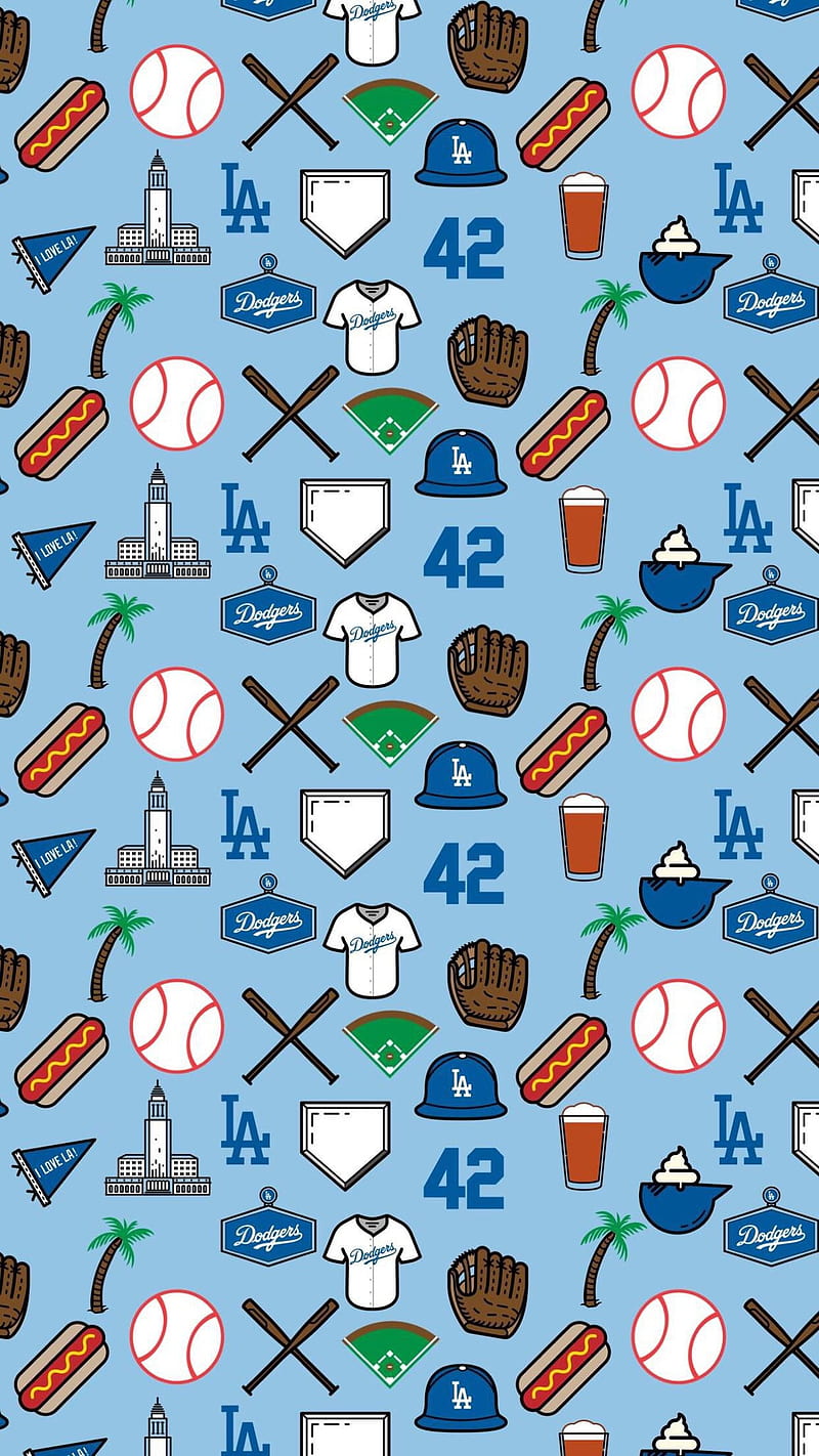 Dodgers, baseball, bleedblue, la, losangeles, mlb, HD phone wallpaper