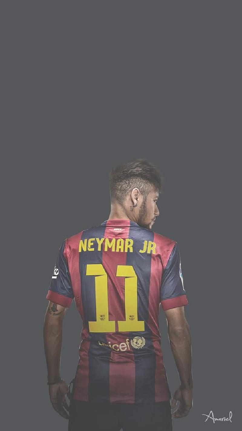 Download Neymar Jr Fanart 11 Jersey Wallpaper