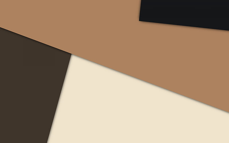 brown gray abstraction, material design, android, geometric backgrounds, HD wallpaper