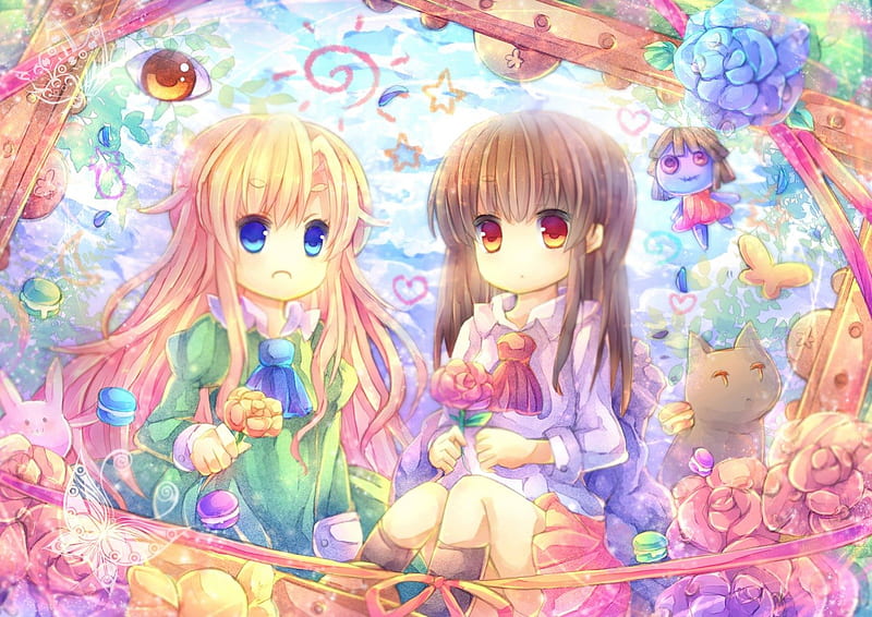 Collab With My Best - Cute Best Friend Anime Transparent PNG - 878x764 -  Free Download on NicePNG