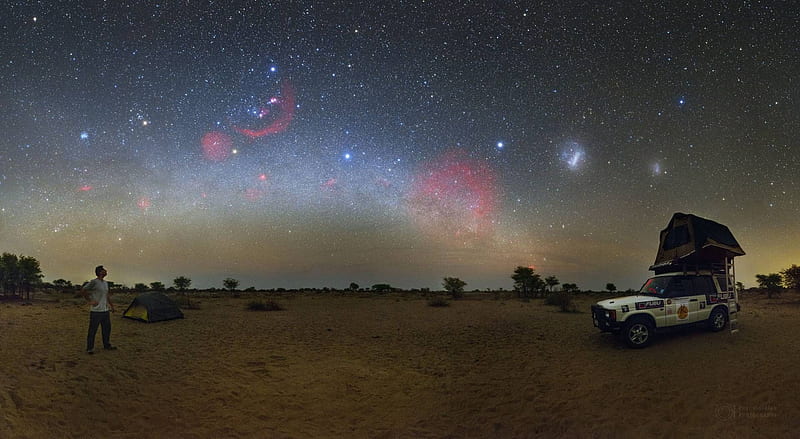 A Kalahari Sky, stars, cool, space, fun, galaxies, HD wallpaper