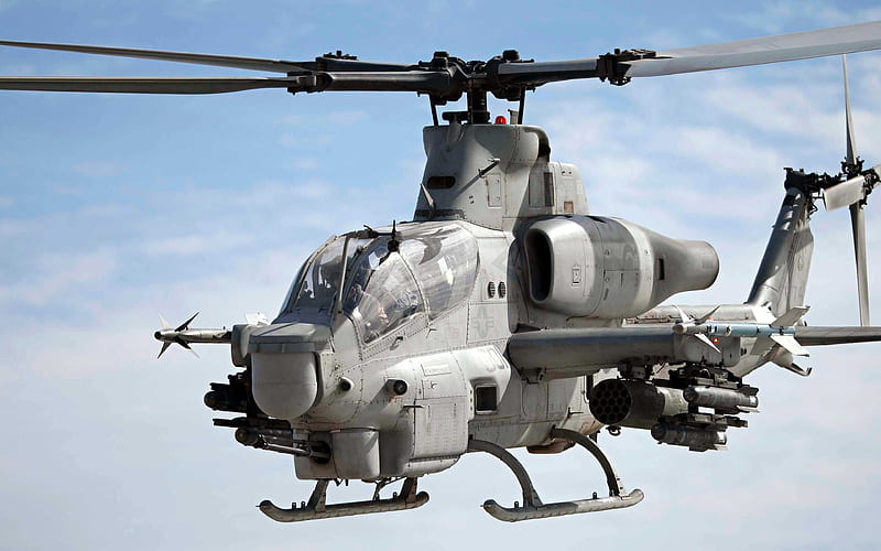 Bell AH-1 Cobra, attack helicopter, Model 209, American helicopter, US Air Force, USA, HD wallpaper