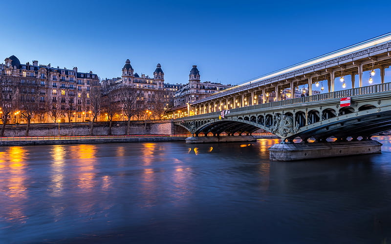 Cities, Paris, Bridge, France, River, HD wallpaper