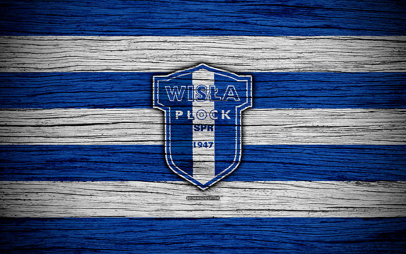 Wisla Plock Ekstraklasa, wooden texture, football, Poland, Wisla Plock FC, soccer, football club, FC Wisla Plock, HD wallpaper