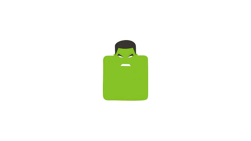 Hulk Minimal Doddle , hulk, superheroes, minimalism, minimalist, artist, artwork, digital-art, behance, HD wallpaper