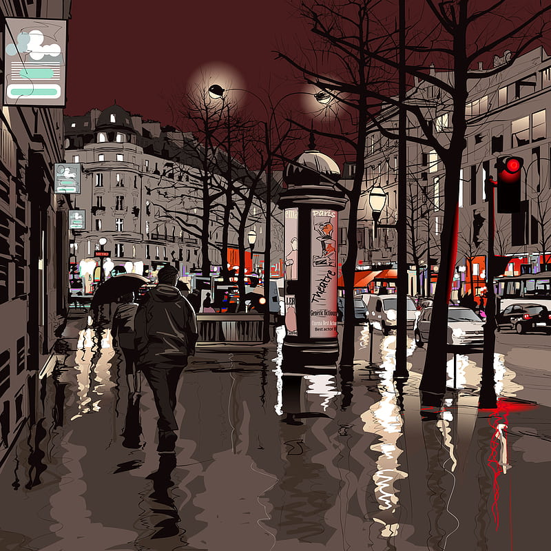 Paris, ipad 3, vector, HD phone wallpaper