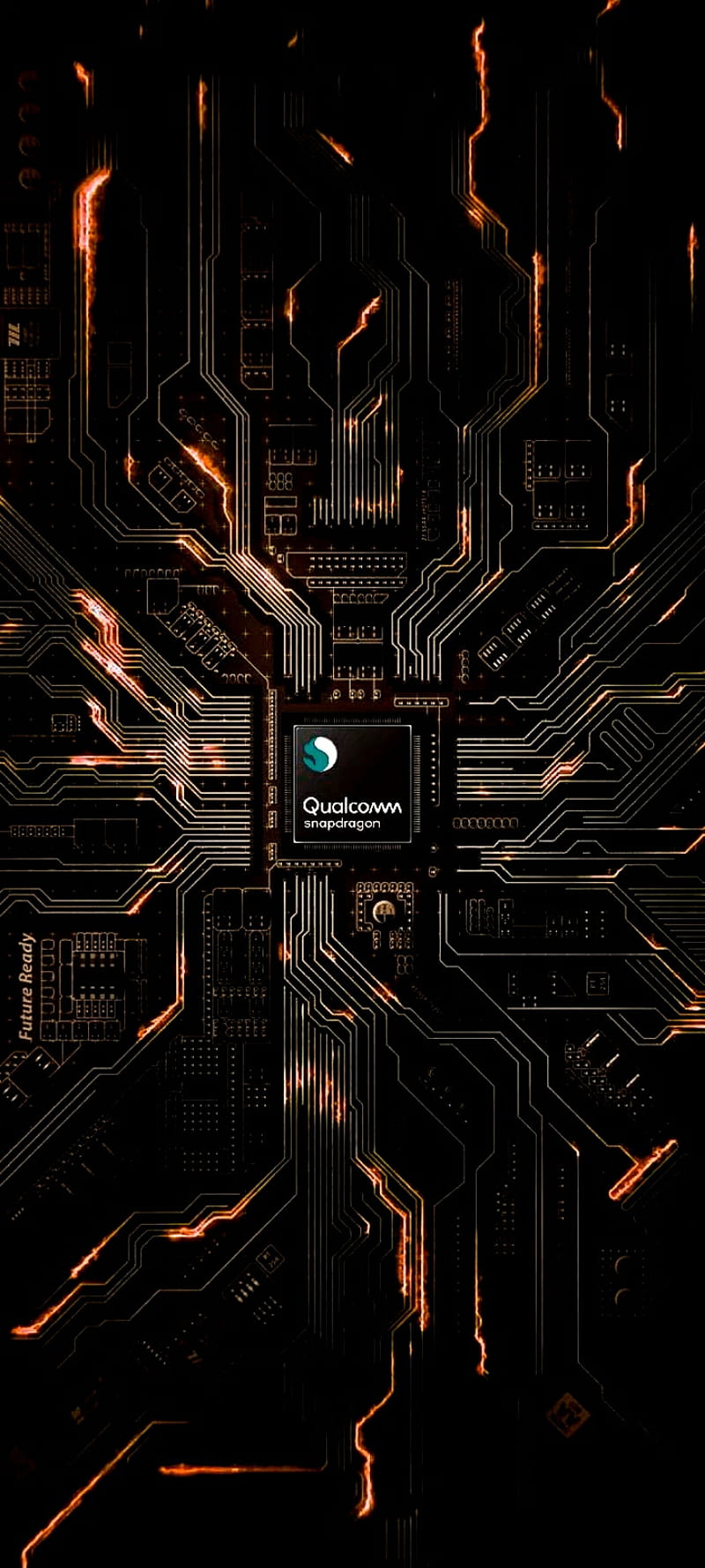 Snapdragon chip, circuit, computer, dark, qualcomm, tech, technology, HD phone wallpaper