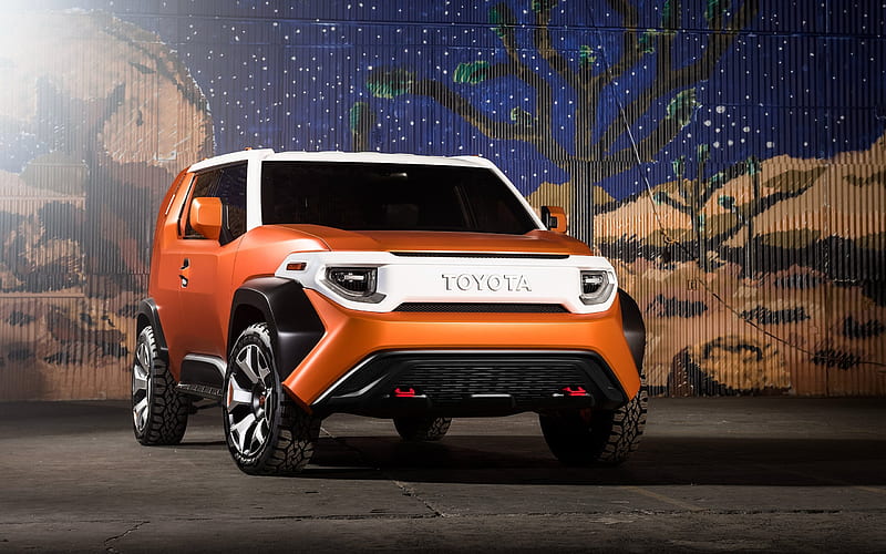 Toyota FT-4X Concept, 2017, SUV, New cars, orange Toyota, Japanese cars, Toyota, HD wallpaper