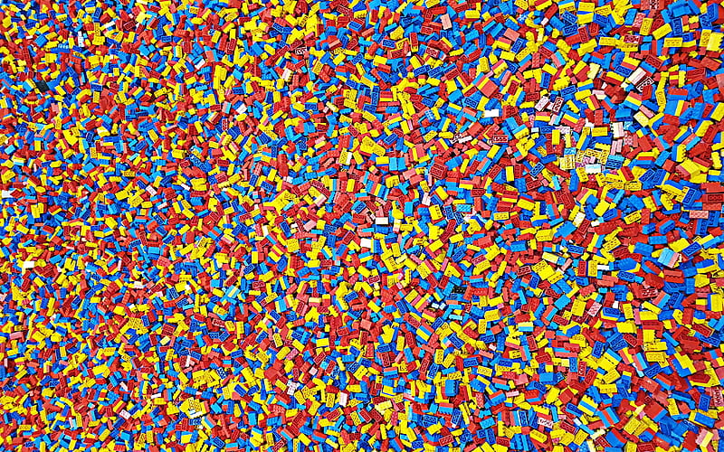 colorful lego texture lego bricks, colorful dots background, LEGO, colorful backgrounds, macro, lego textures, HD wallpaper