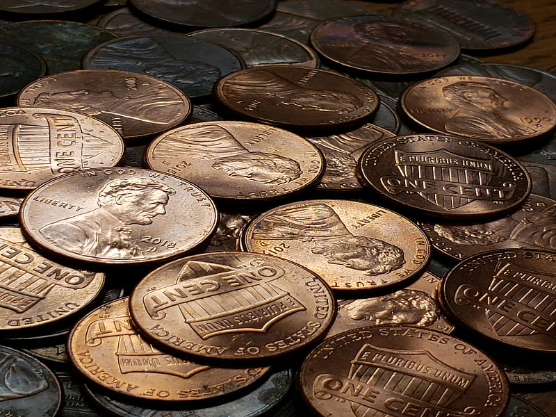 New Pennies , penny, stocks, money, coins, HD wallpaper