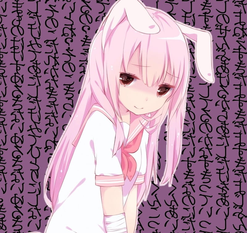 Soft Bunny anume bonito woman bunny ears beauty anime girl long  hair HD wallpaper  Peakpx