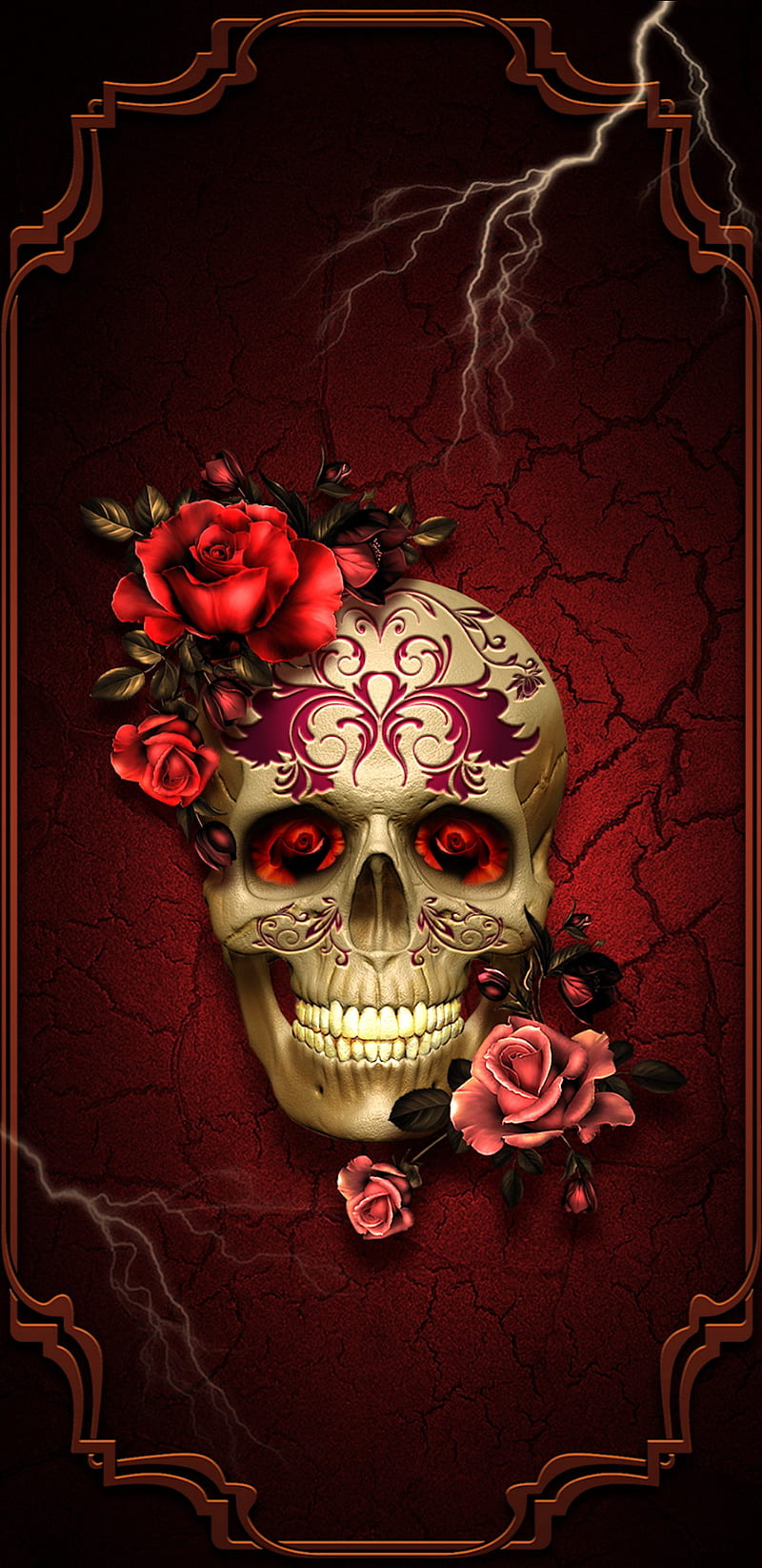 Skull , sugar, dead, skulls, girl, candy, day, tattoo, clown, HD phone wallpaper