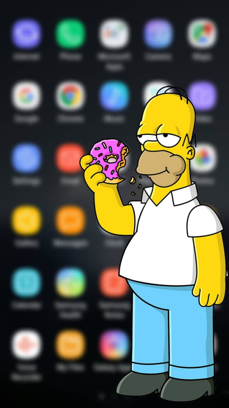 Cool iPhone wallpaper featuring Bart Simpson