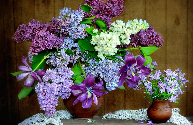 Still Life With Fragrant Lilac by ??????? ????????