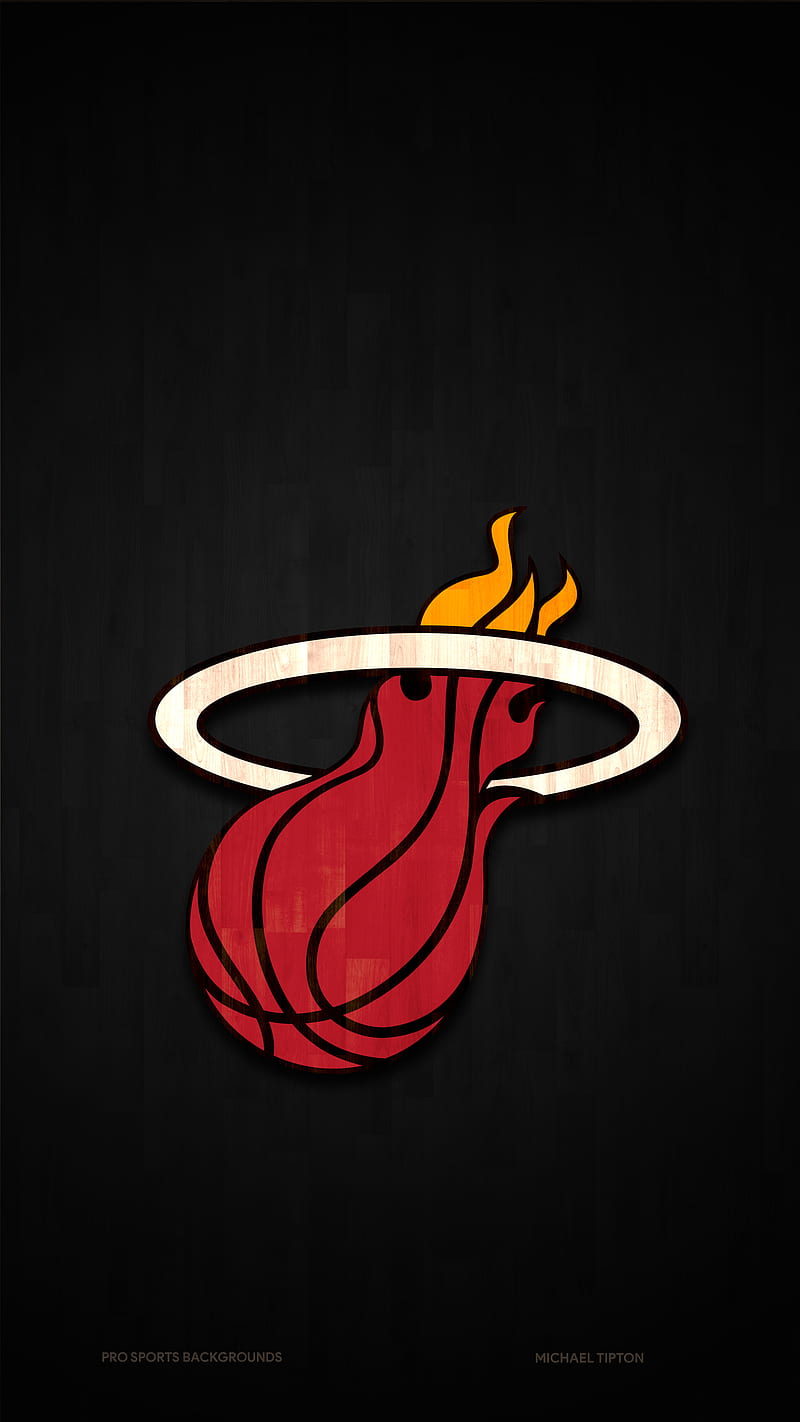 Miami Heat, basketball, emblem, logo, nba, HD phone wallpaper