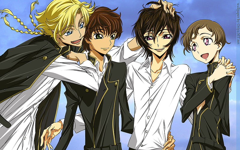 Download Lelouch Lamperouge And Kururugi Suzaku In Full Action