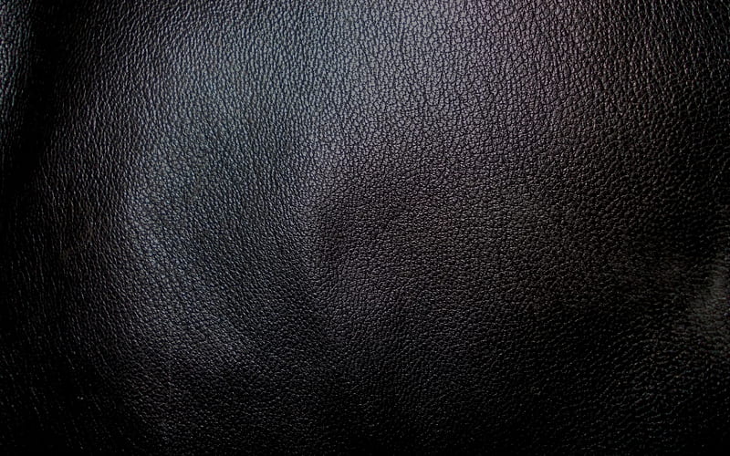 black leather texture, macro, leather textures, black backgrounds, leather backgrounds, HD wallpaper