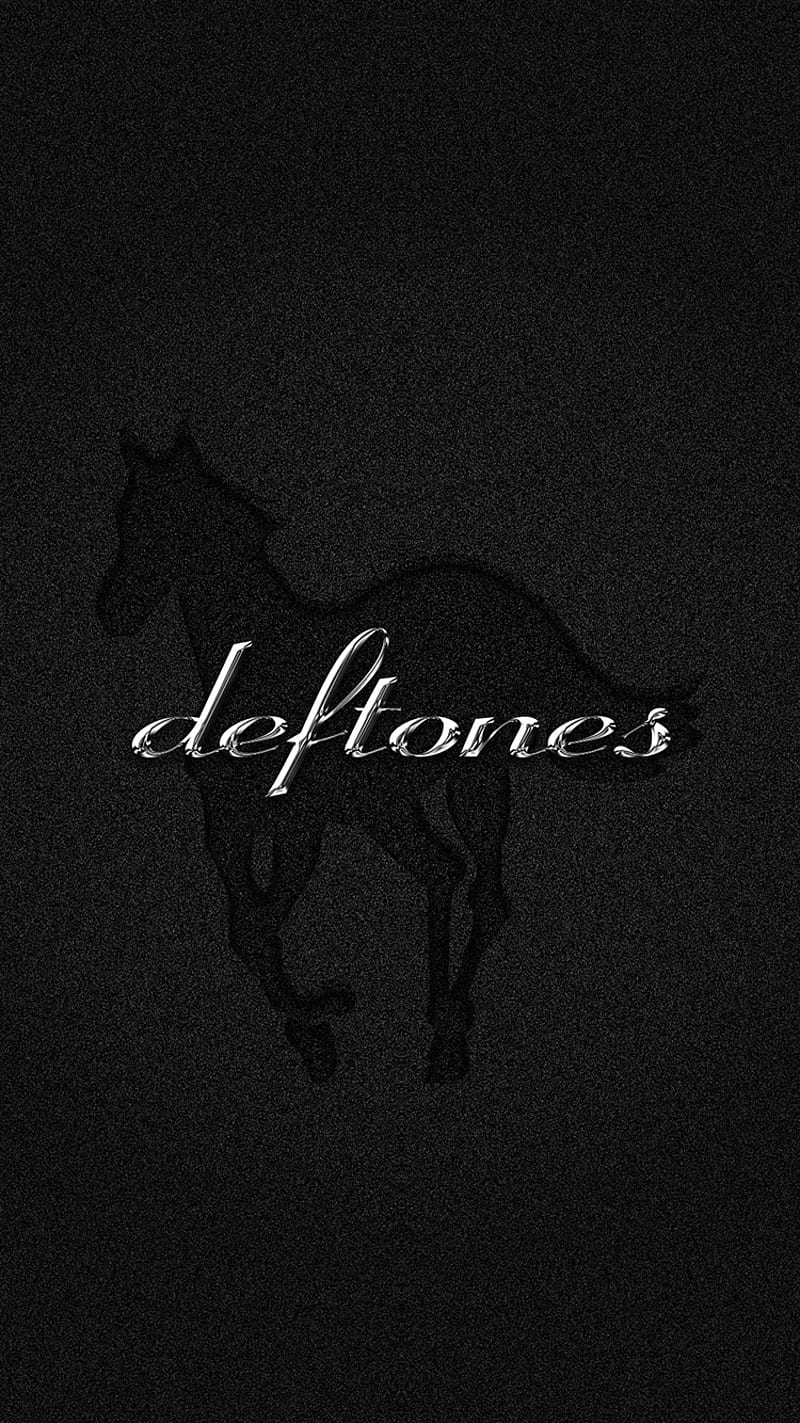 Deftones Pony, black, logo, silver, style, text, type, HD phone wallpaper