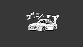 Initial D Mitsubishi Lancer Evo V K # # #. Mitsubishi lancer, Initial d, Lancer, Evo 3, HD wallpaper