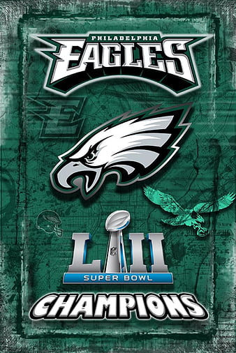 Philadelphia Eagles, champions, night vers, super bowl, HD phone wallpaper