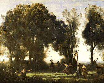 Jean-Baptiste Camille Corot - Dance Of The Nymphs (1850), Painting, France,  Nineteenth Century, Hd Wallpaper | Peakpx