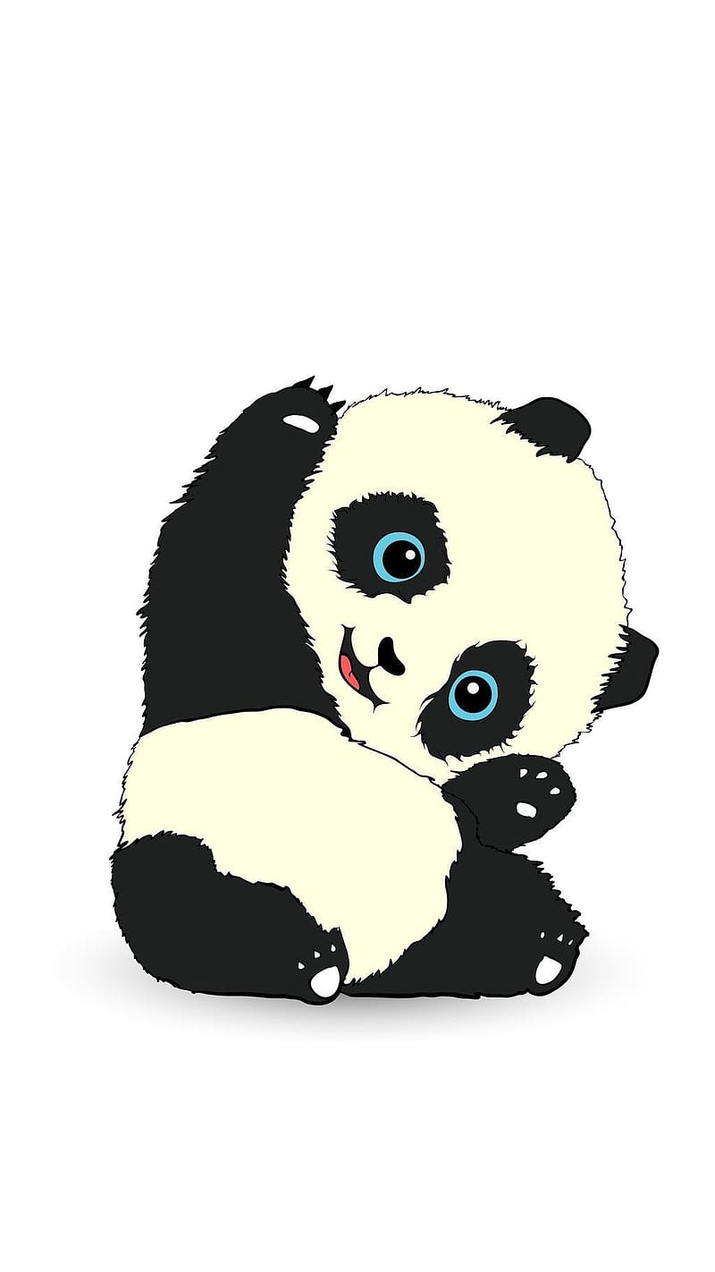 Panda Live, Waving Hand, animal, baby panda, HD phone wallpaper | Peakpx