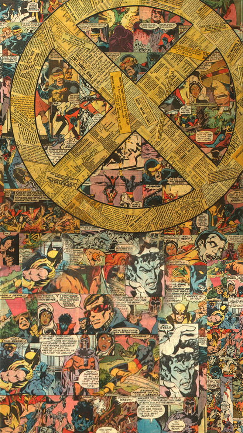 X-men logo, avengers, comic, marvel, superhero, wolverine, xmen, HD phone wallpaper