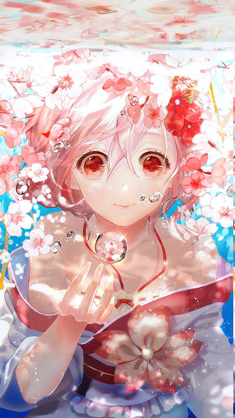 Girl, smile, bubbles, anime, HD phone wallpaper | Peakpx