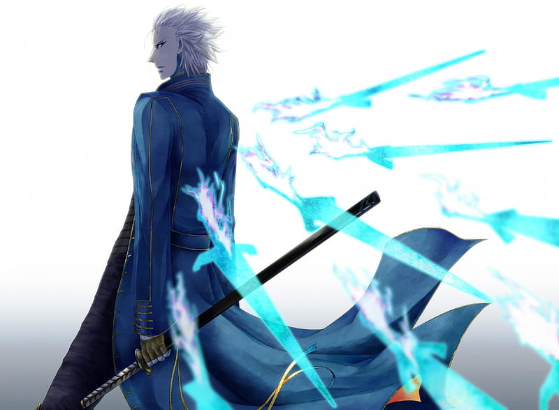 1920x1080px, 1080P free download | Vergil, games, swords, male, white ...