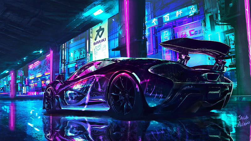 Cyberpunk 2077 Car Cyberpunk 2077, HD wallpaper