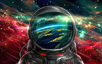Anime Astronaut 8k Ultra HD Wallpaper by Fofo