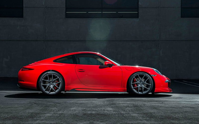 2014 Porche 991 Carrera, Carrera, Porsche, Red, carros, HD wallpaper