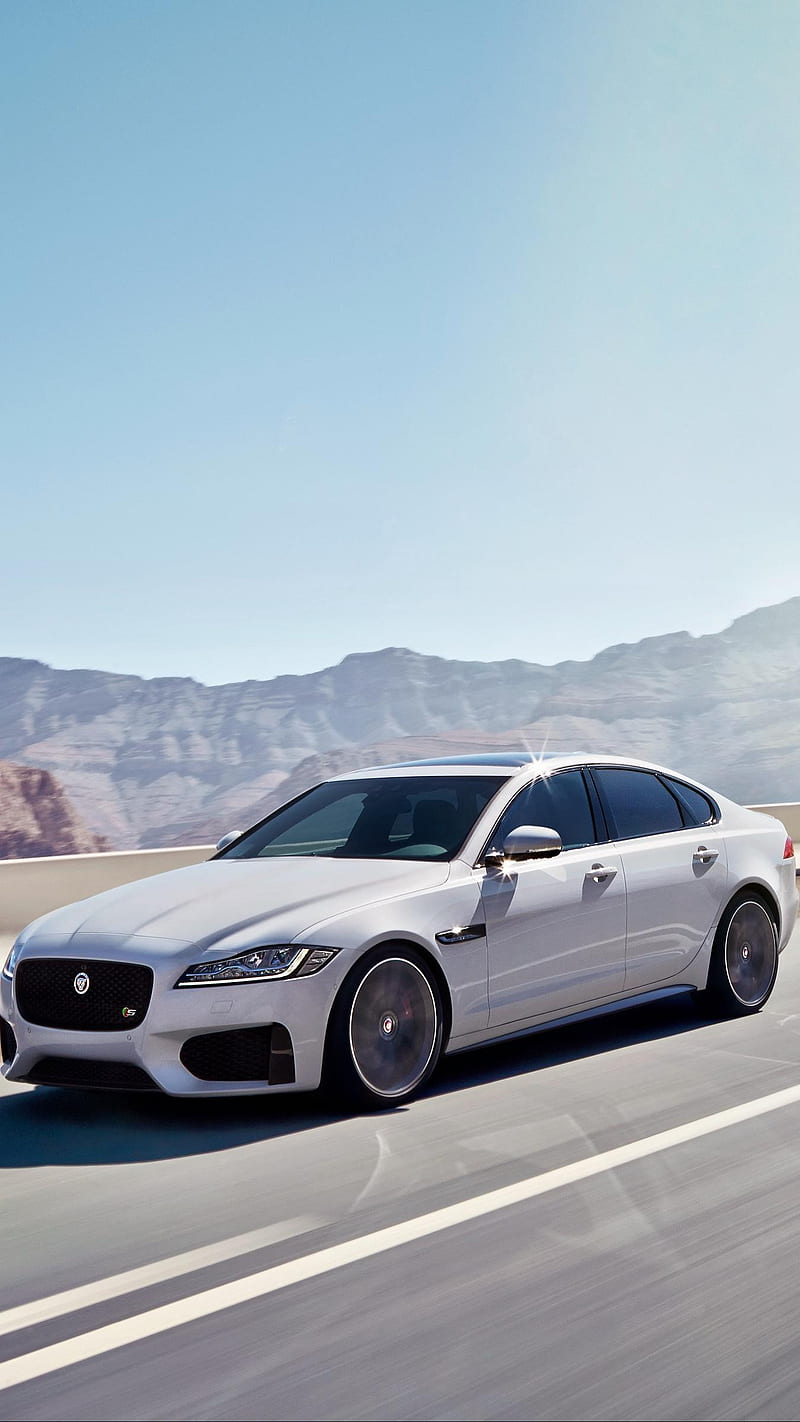 White Jaguar Car, white car, HD phone wallpaper | Peakpx