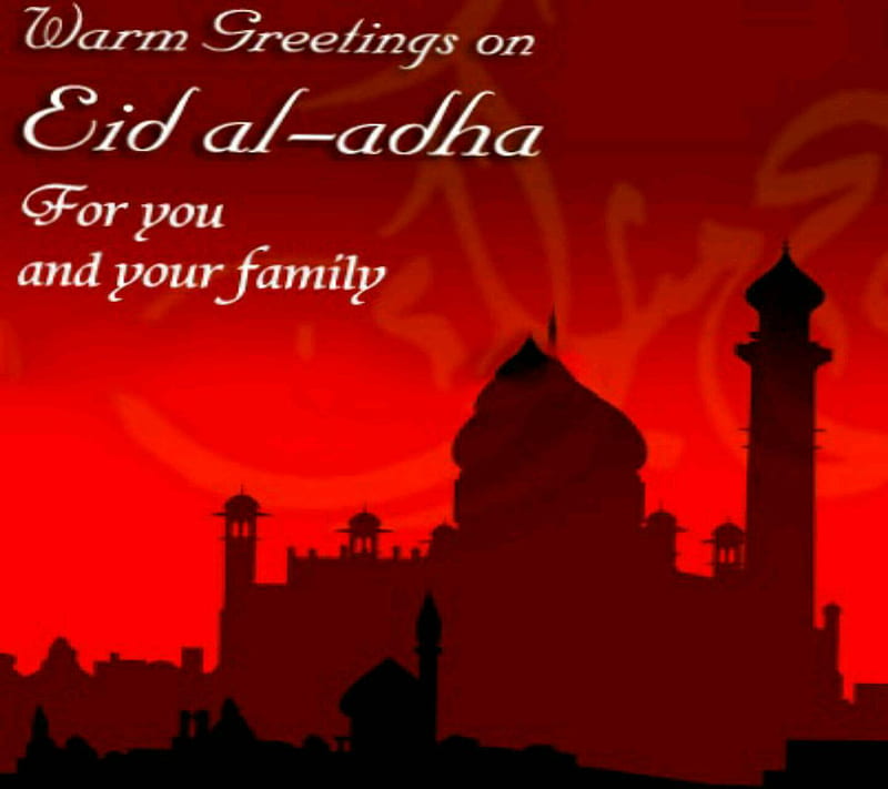 Eid ul Adha Mubarak, bakra eid, eid ul azha mubarak, holy occasion, muslims, HD wallpaper