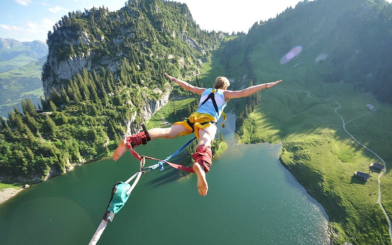 jump flight height extreme fear danger-Sports, HD wallpaper