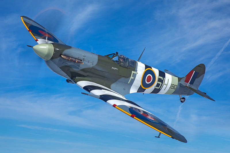 Military Aircraft, Supermarine Spitfire, Aircraft, Warplane, HD wallpaper